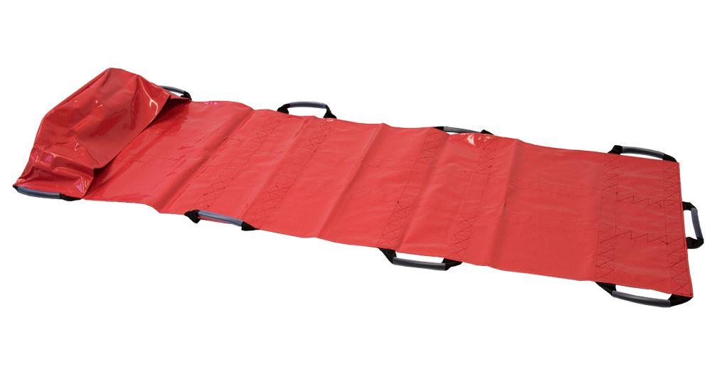 Trage- und Rettungstuch PRO, Planenmaterial rot, mit Fußsack, 200 x 70 cm