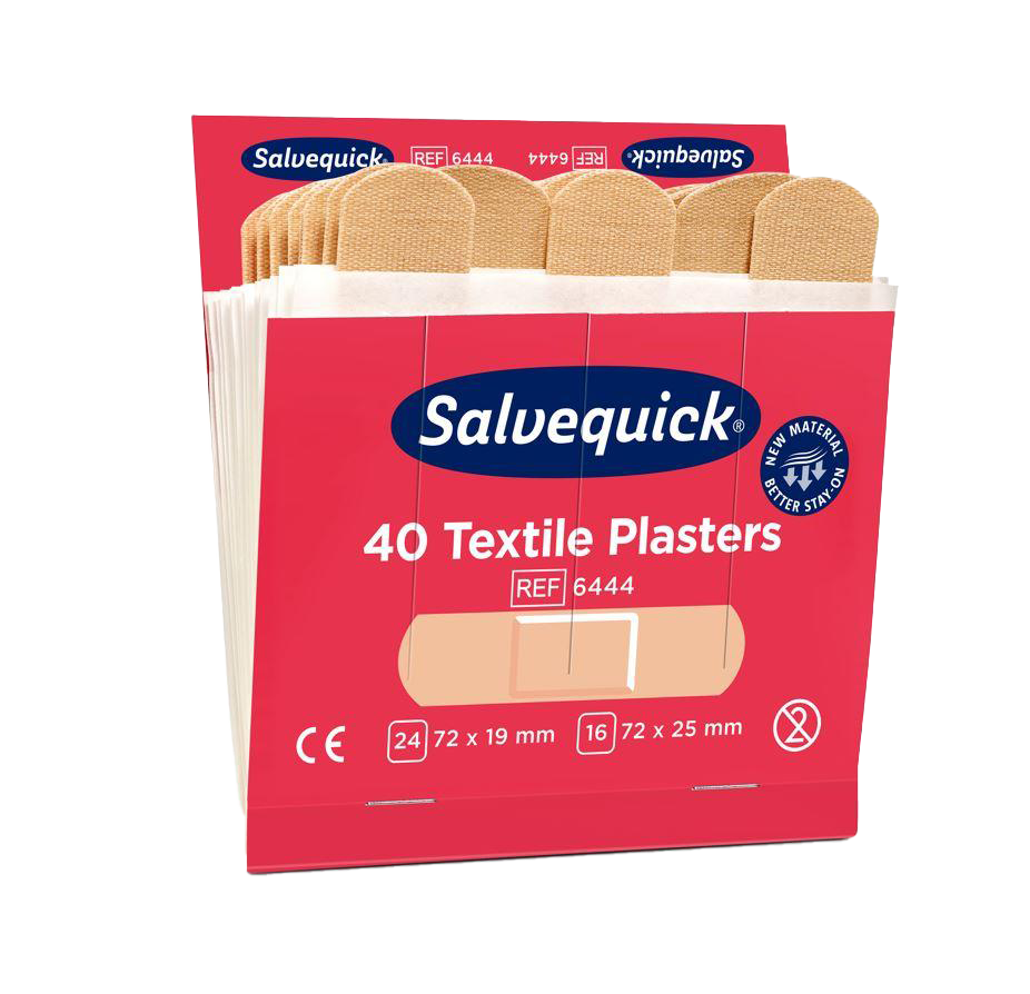 Pflaster-Refill Salvequick® 6444, Textilpflaster, 6x 40 Pflaster