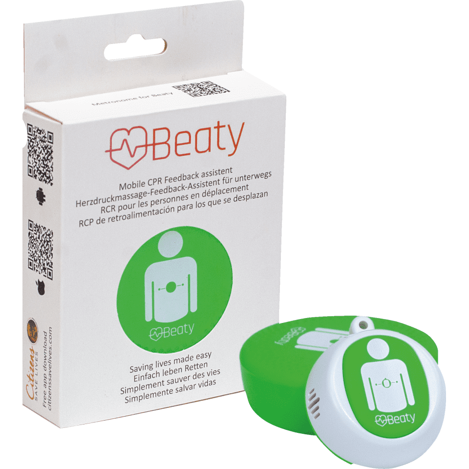 Feedbacksystem zur Herzdruckmassage "BEATY", grün