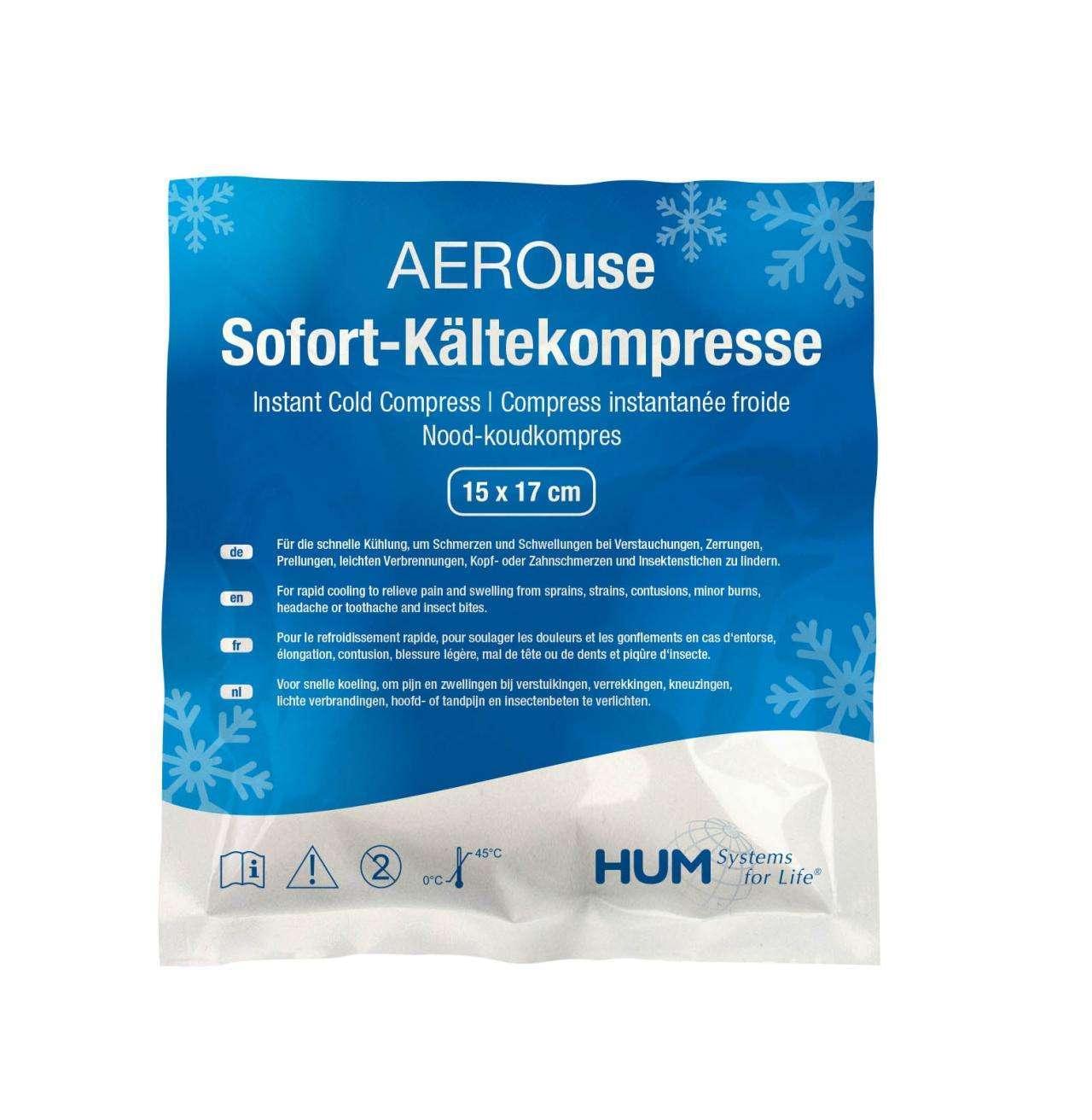 Kälte-Sofort-Kompresse HUM AEROuse® 15 x 17 cm