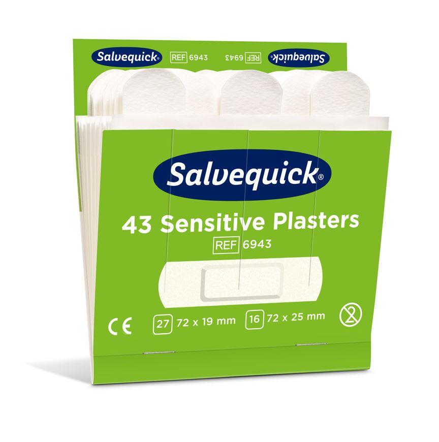 Pflaster-Refill Salvequick® 6943, Sensitive, 6x 43 Pflaster