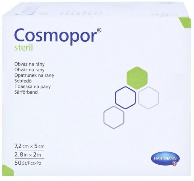 Wundverband Cosmopor® steril, 7,2 x 5 cm, 50 Stück