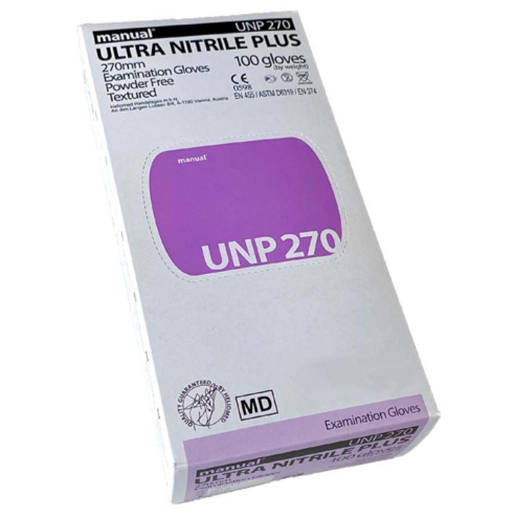 Einmalhandschuhe Manual Nitril UNP 270, puderfrei, 100 Stück