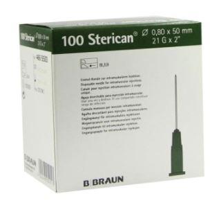 Einmalkanüle Sterican®, G21 x 2""/ ø 0,80 x 50 mm, B.Braun, grün, 100 Stück