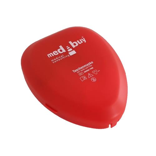 Taschenbeatmungsmaske AERObag®, HUM, rot, medbuy