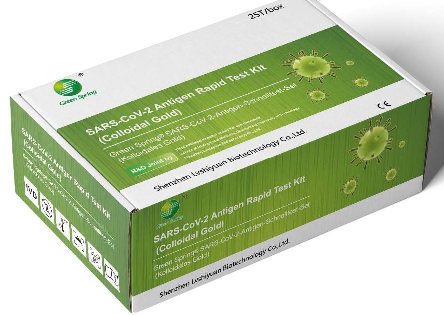 Corona Antigen Schnelltest GreenSpring - SARS-CoV-2-Antigen-Schnelltest-Set, 25 Stück
