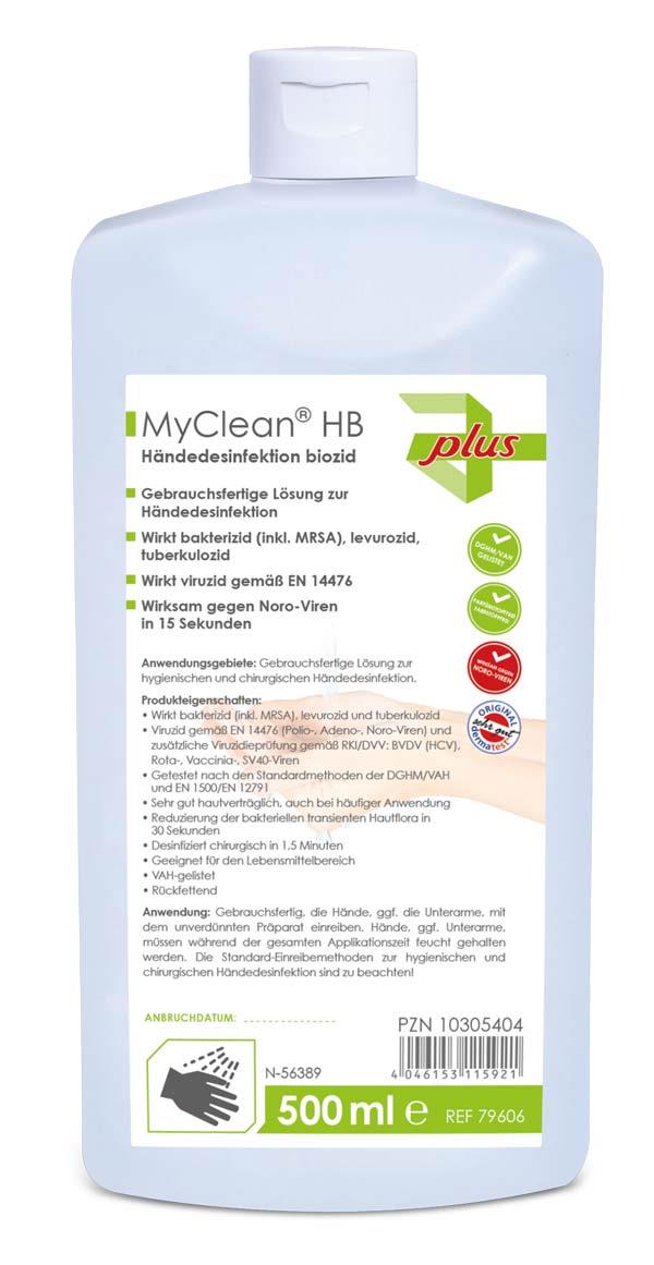 Desinfektionsmittel Hände, MyClean® HB, 500 ml