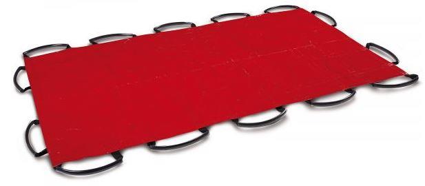 Trage- und Rettungstuch PAX XL, Planenmaterial rot, 200 x 120 cm, bis zu 250 kg