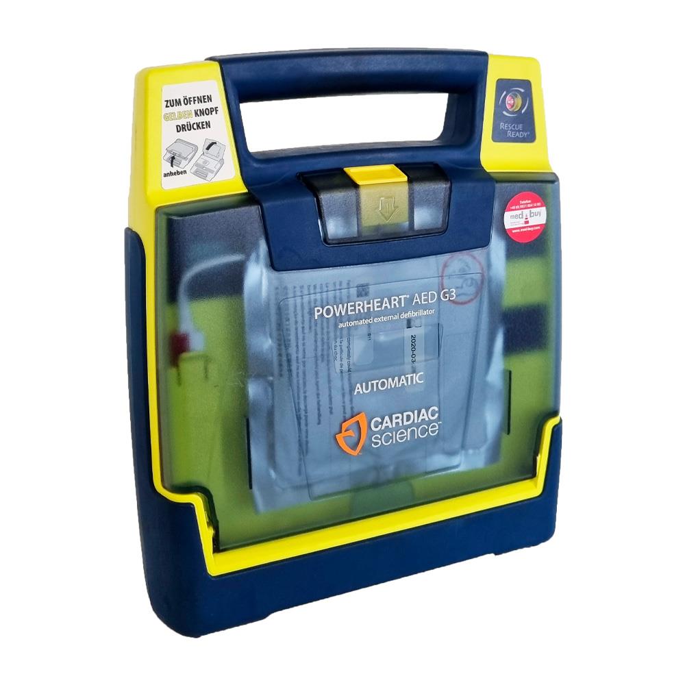 AED Cardiac Science Powerheart® G3 Plus, inkl. Taschenset, Vollautomat, Gebrauchtgerät