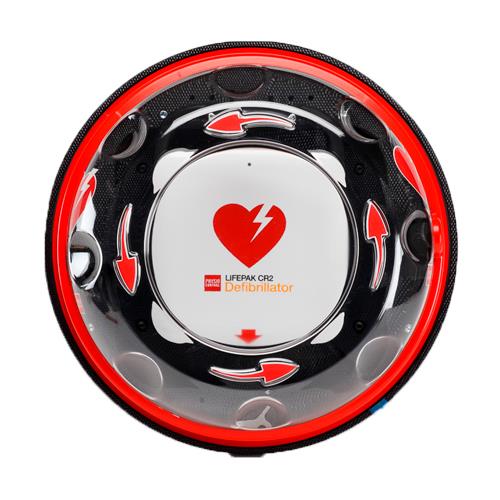 AED-Wandschrank ROTAID Solid Plus Heat, außen, rot/klarsicht
