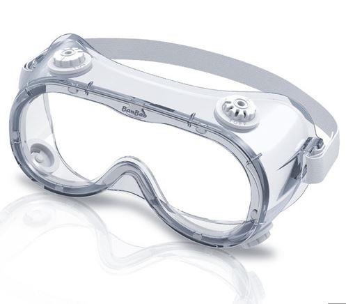 Schutzbrille, Vollschutz, mit einstellbarer Belüftung