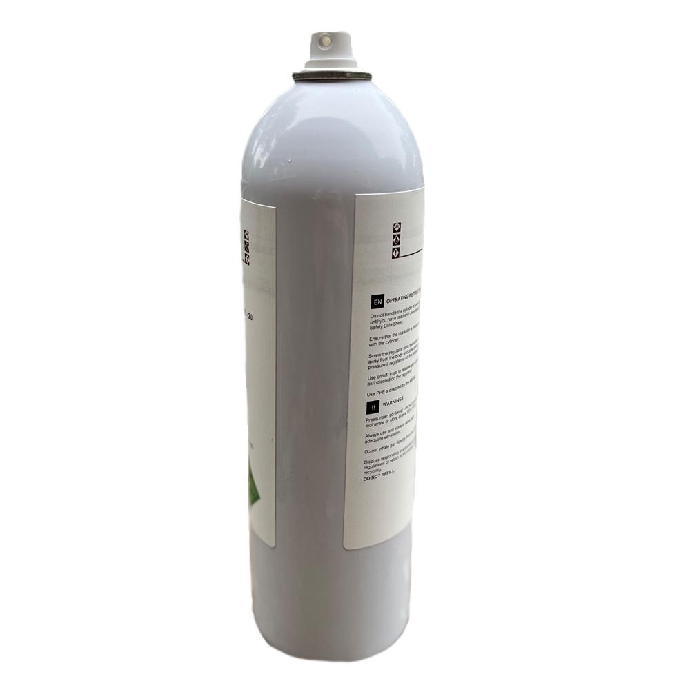 Prüfgasflasche CO, 100 ppm in Luft, 12 Liter Sprühflasche