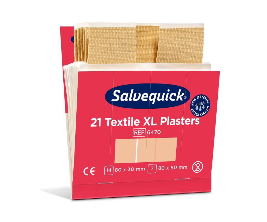 Pflaster-Refill Salvequick® 6470, Textilpflaster XL, 6x 21 Pflaster
