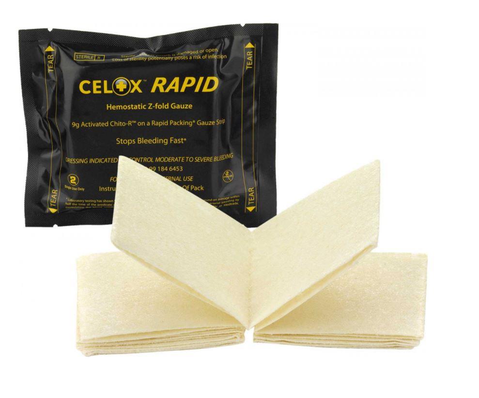 Hämostyptikum CELOX Rapid Gauze, Z-Fold, 7,6 cm x 1,5 m
