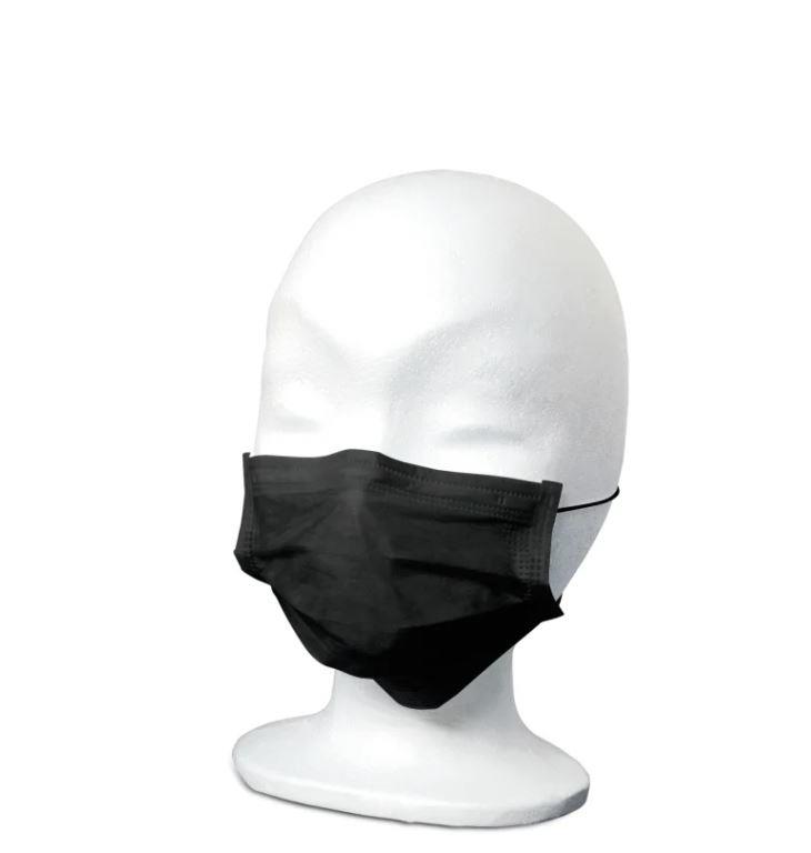 Einmal-OP-Maske MaiMed FM Comfort, Typ II, unsteril, schwarz, 50 Stück