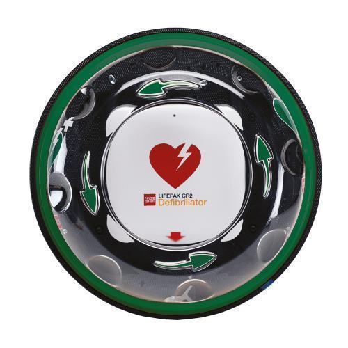 AED-Wandschrank ROTAID Solid Plus Heat, außen, grün/klarsicht