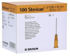 Einmalkanüle Sterican®, Größe 1, G20 x 1 1/2" / ø 0,90 x 40 mm, gelb, B.Braun, 100 Stück