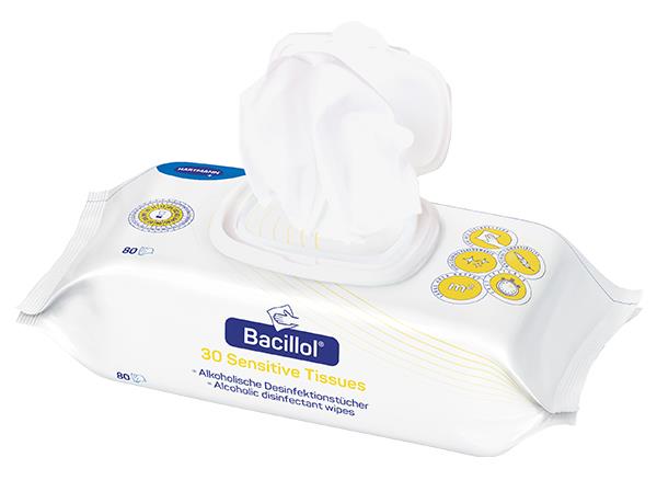 Desinfektionstücher Bacillol® 30 Sensitive Tissues, Flowpack, 80 Tücher