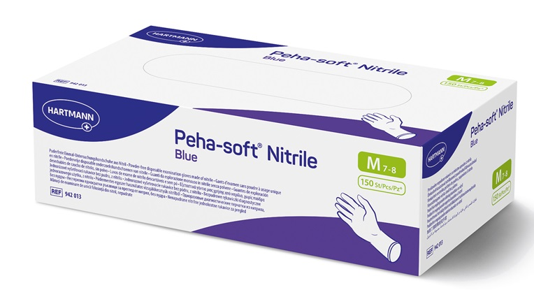 Einmalhandschuhe Peha-soft® nitrile blue puderfrei, Größe S, 150 Stück
