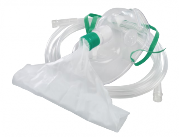 Sauerstoffmaske HUM AEROpart® mit Schlauch und Reservoirbeutel, Erwachsene, einzeln