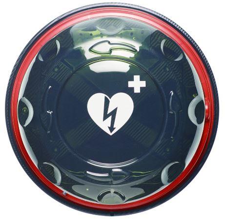 AED-Wandschrank ROTAID Solid Plus Heat, außen, rot/transparent, mit Alarmfunktion