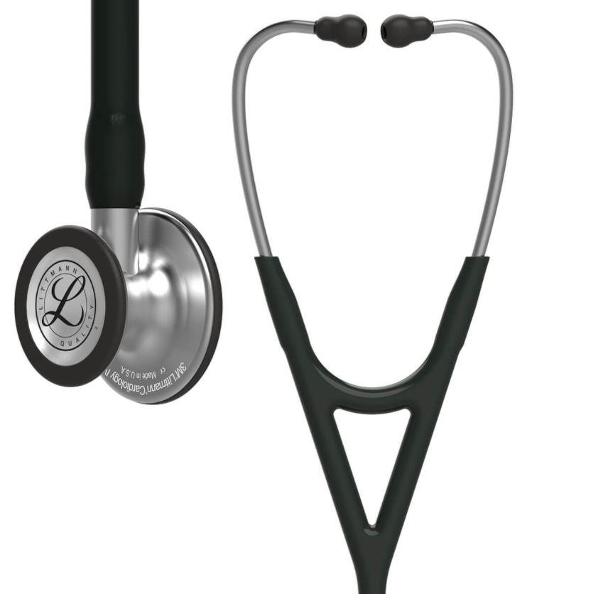 Stethoskop Littmann® Cardiology IV, Mirror Finish Chestpiece, black tube, 6177